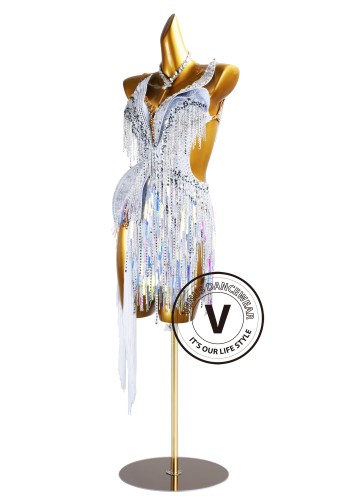 Crystal Frost Latin Rhythm Chacha Salsa Rumba Competition Dance Dress