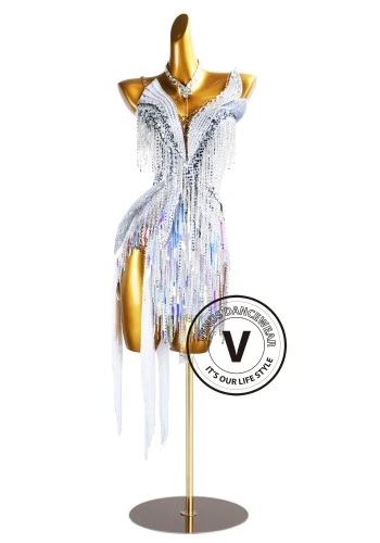 Crystal Frost Latin Rhythm Chacha Salsa Rumba Competition Dance Dress