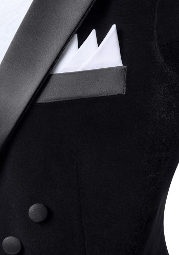 Men's Velvet Ballroom Tailsuit with Satin Lapels & Trousers TS02