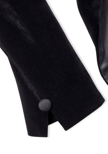Men's Velvet Ballroom Tailsuit with Satin Lapels & Trousers TS02