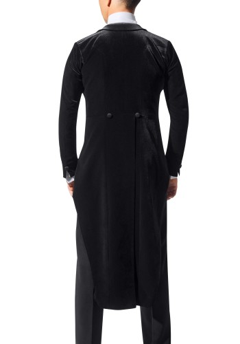 Men's Velvet Ballroom Tailsuit with Satin Lapels & Trousers TS02