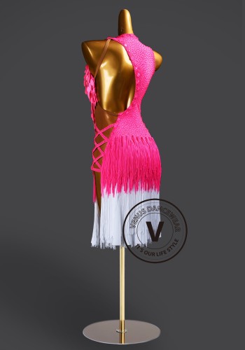 Pink Rhapsody Latin Rhythm Chacha Salsa Rumba Competition Dance Dress