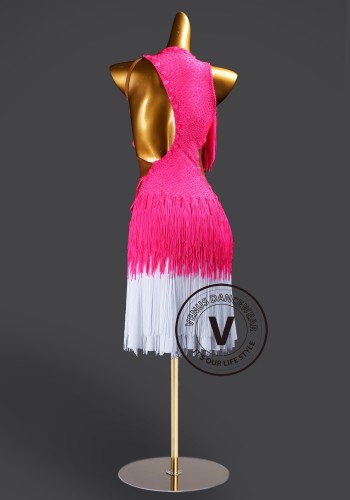 Pink Rhapsody Latin Rhythm Chacha Salsa Rumba Competition Dance Dress