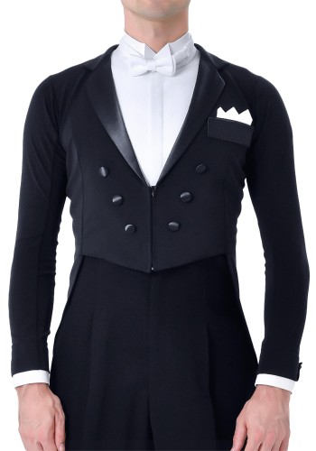 Men's Revo Air Stretch Ballroom Dance Tailsuit with Satin Lapels TS03