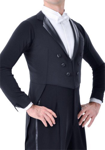 Men's Revo Air Stretch Ballroom Dance Tailsuit with Satin Lapels TS03