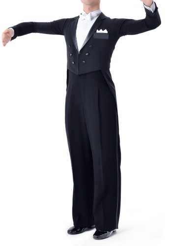 Men's Revo Air Stretch Ballroom Dance Tailsuit with Satin Lapels TS03