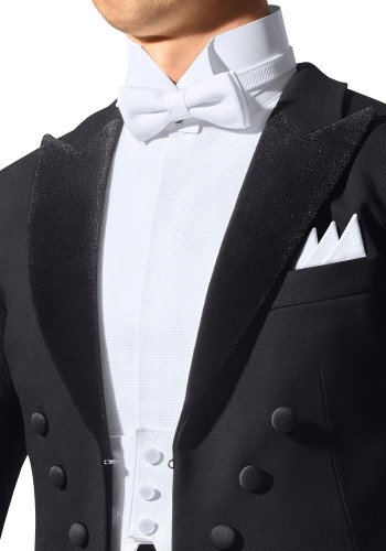 Men's Ballroom Tailsuit with Velvet Peak Lapel TS04