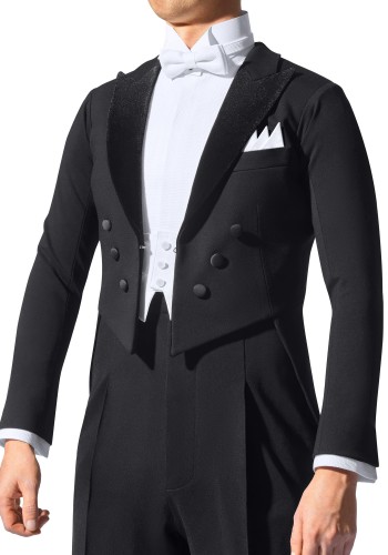 Men's Ballroom Tailsuit with Velvet Peak Lapel TS04